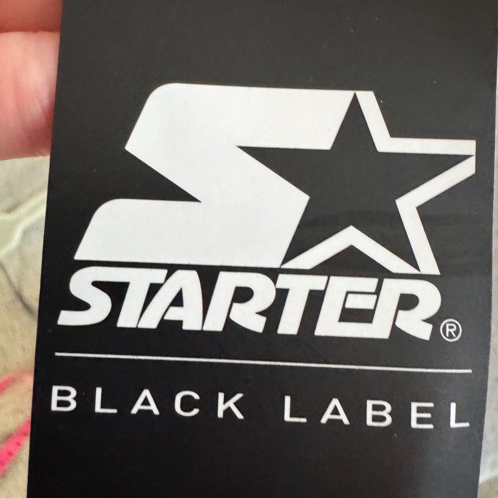 Starter Black Label Mens Large Black Red Stripe Super Soft Track Pants New NWT - Picture 2 of 7